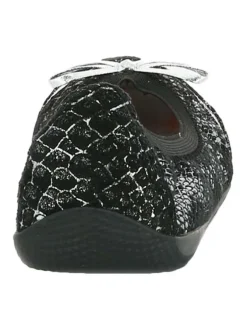 Ballerines Caprice Serpent femme noir