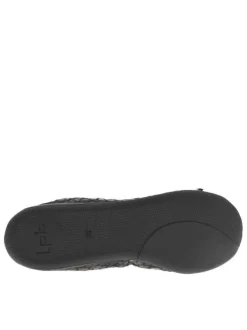 Ballerines noires avec un imprimé léopard et une bande élastiquée