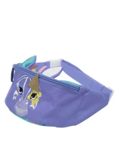 Banane Kiprokos Zèbre violette avec une fermeture zippée et un clip d'attache
