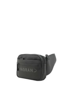 Banane noire unie avec une sangle ajustable et multiples poches