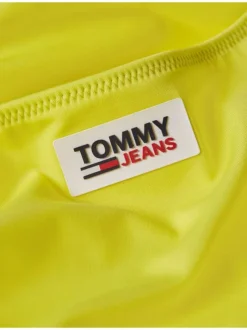Bas de maillot de bain jaune avec patch sur l'arrière
