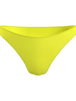 Bas de maillot de bain jaune avec patch sur l'arrière