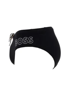 Bas de maillot de bain noir taille élastiquée