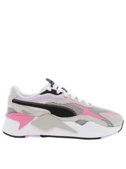 Baskets basses fille RS-X³ TWILL AIRMESH perle et rose
