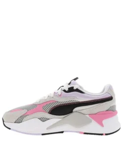 Baskets basses fille RS-X³ TWILL AIRMESH perle et rose