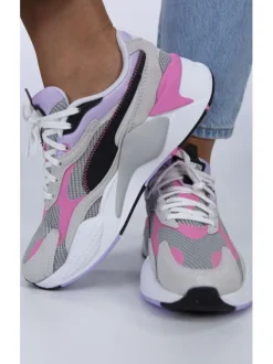 Baskets basses fille RS-X³ TWILL AIRMESH perle et rose