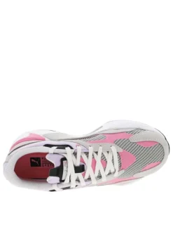 Baskets basses fille RS-X³ TWILL AIRMESH perle et rose