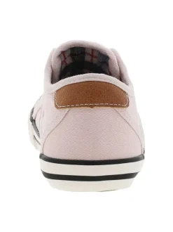 Baskets basses mixte enfants en coton rose