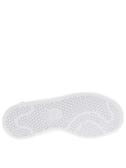 Baskets basses Stan Smith blanches à lacets plats blancs