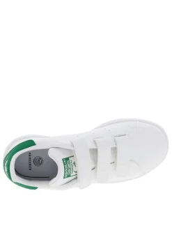 Baskets blanches à bandes auto agrippantes STAN SMITH