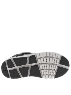 Baskets bleu marine à semelle respirante avec slip-on et lacets élastiqués
