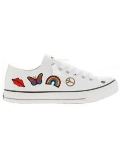 Baskets fille blanc