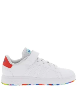 Baskets Grand Court 2.0 El K blanches avec lacets et bande auto-agrippante
