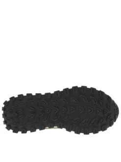 Baskets marine avec patch marron et vert kaki à semelle plateau