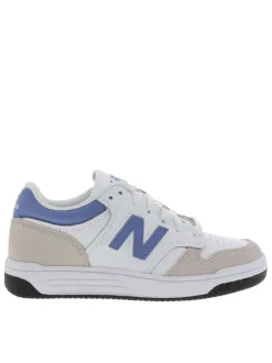 Baskets running blanches avec des talons plats et des lacets plats