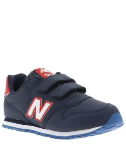 Baskets running bleu marine avec semelles crantées et fermeture velcros