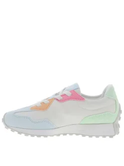 Baskets running multicolores avec semelles crantées et lacets plats