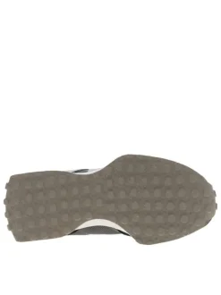 Baskets running noires avec empiècements en croûte de cuir et lacets