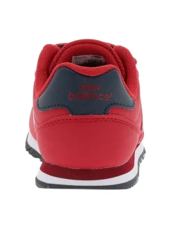 Baskets running rouges avec des semelles crantées et fermeture velcros