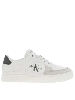Baskets basses Classic Cuplowlaceup Lth Fad en cuir blanchs à détails logotypés