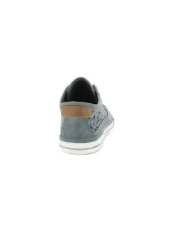Baskets basses femme en coton bleu