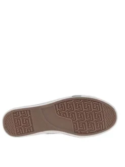 Baskets basses femme en coton bleu