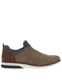 Baskets basses kaki avec lacets ronds élastiqués et décoratifs