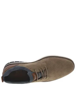 Baskets basses kaki avec lacets ronds élastiqués et décoratifs
