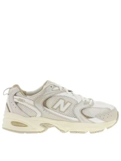 Baskets basses 530 multisport beiges en mesh avec des lacets plats