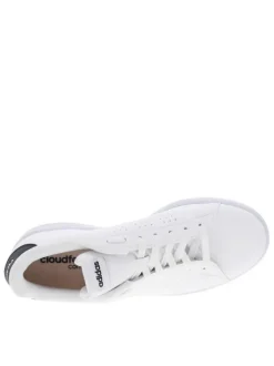 Baskets basses tennis Advantage blanches avec empiècement marine au contrefort