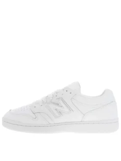 Baskets basses 480 tennis en cuir blanches avec lacets plats et logo cousu