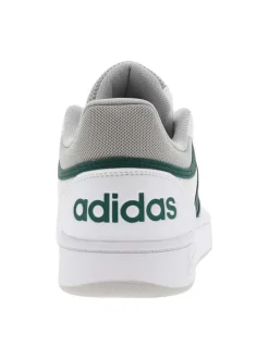 Baskets basses tennis Hoops blanches à lacets plats en mesh et similcuir