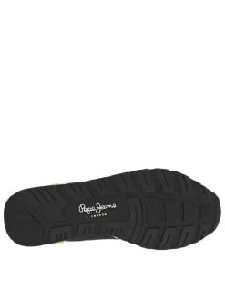 Baskets de running à talon plat avec un intérieur en cuir marron