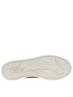 Baskets en simili cuir kaki à soufflet rainuré et lacets rando à détails rouges