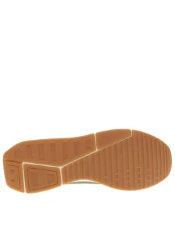 Baskets kaki à talon plat avec des languettes d'aisance au talon