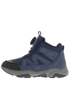 Baskets montantes en Mesh imperméable bleu à semelle running et fermeture type Boa®
