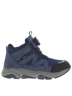 Baskets montantes en Mesh imperméable bleu à semelle running et fermeture type Boa®