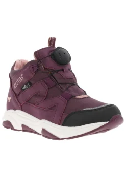 Baskets montantes en Mesh imperméable lilas à semelle running et fermeture type Boa®