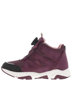 Baskets montantes en Mesh imperméable lilas à semelle running et fermeture type Boa®