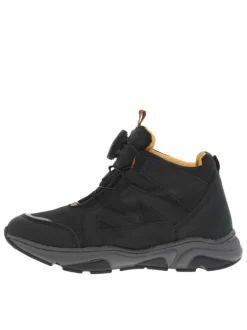 Baskets montantes en Mesh imperméable noir à semelle running et fermeture type Boa®