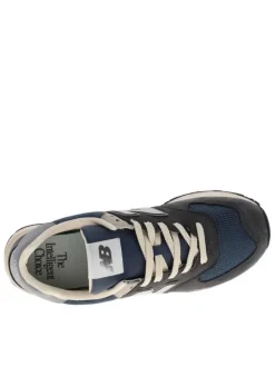 Baskets multisport anthracite à talon plat avec des lacets plats façon cordage