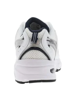 Baskets multisport blanches avec empiècements en maille résille