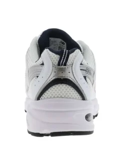 Baskets multisport blanches avec empiècements en maille résille