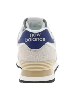 Baskets multisport grises en cuir avec talon plat avec une tige en mesh