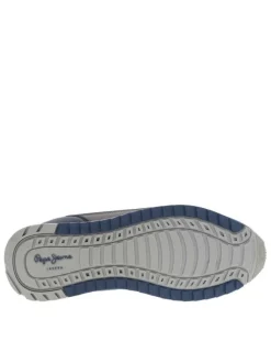 Baskets running bleu marine avec semelle à talon plat et lacets