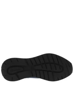 Baskets running bleu marine avec un talon plat et des lacets