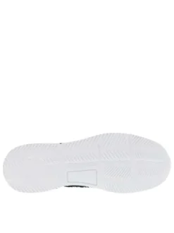 Baskets Running bleu marine slip-on avec logo sur les côtés et talon semi-compensé