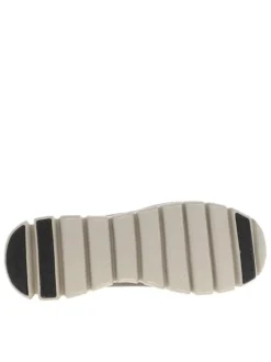 Baskets running brunes avec une semelle plate et une fermeture slip-on