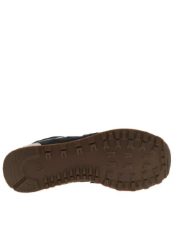 Baskets running brunes à talon plat avec un logo cousu sur les côtés