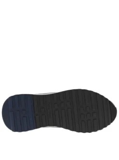 Baskets running en cuir multicolores avec des empiècements en cuir nubuck et cuir lisse